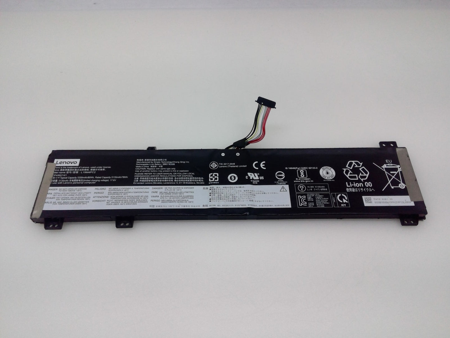 Genuine Battery L19C4PC2 L19M4PC2 For Lenovo Legion 5-15IMH05 C7 17IMH05 17ARH05