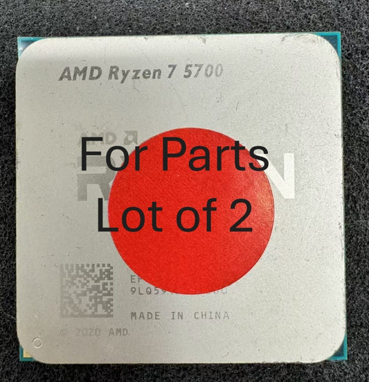 *For Parts* Lot of 2 AMD Ryzen 7 5700 3.7GHz, 8-Core Socket AM4