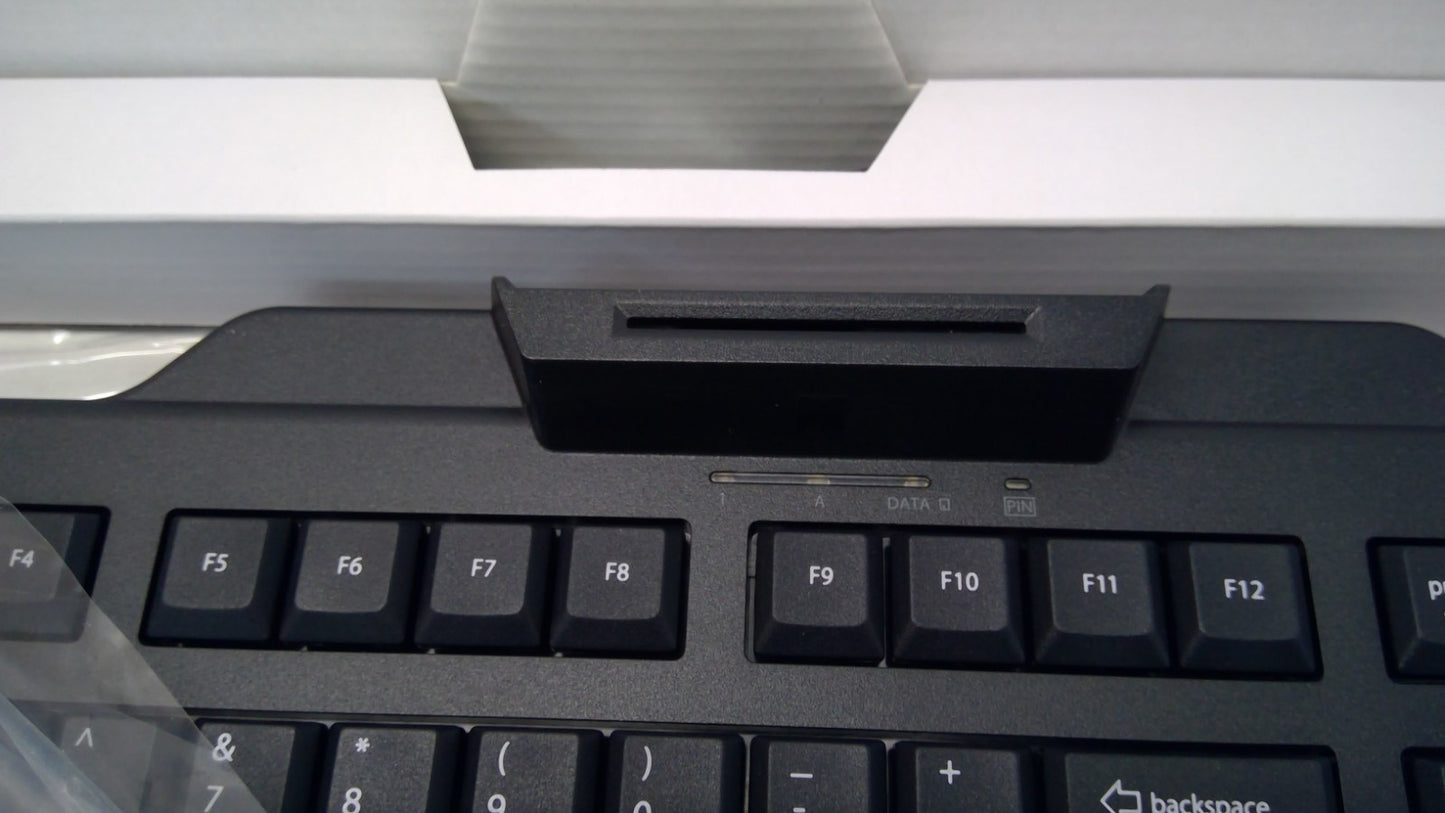NEW Cherry KC 1000 SC JK-A01 Black USB Wired Keyboard w/ Smart Card Reader