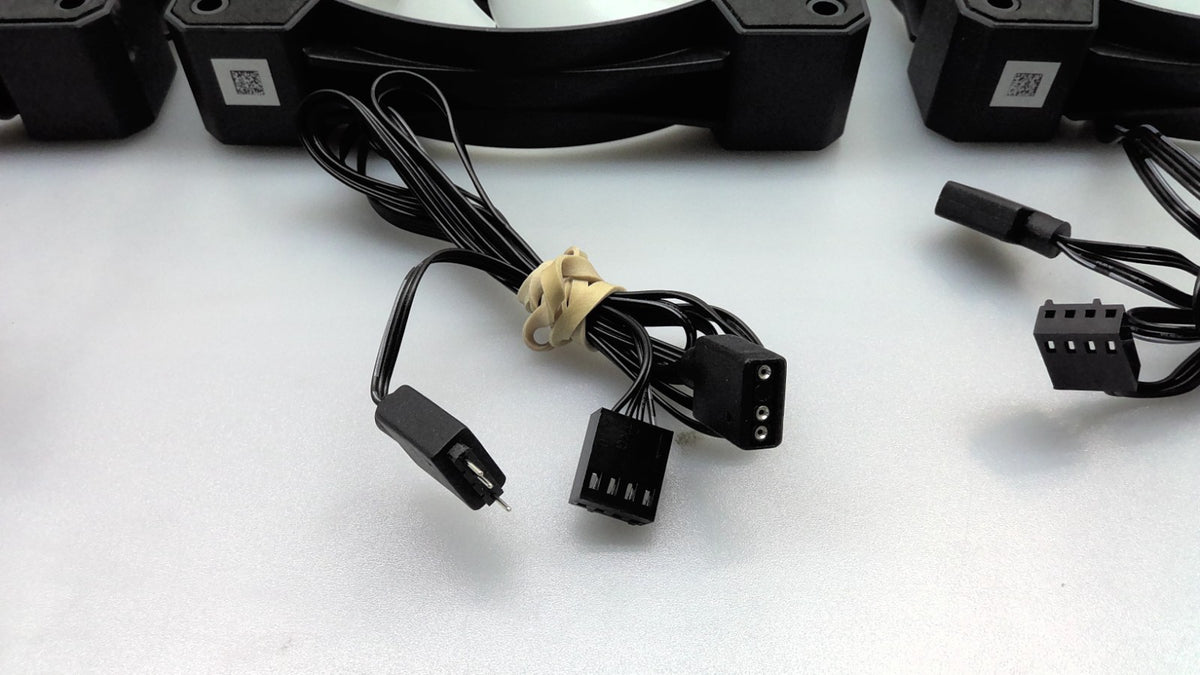 Lot of 3 Level Play 120mm RGB PC Case Fan PWM 4-Pin & 3-Pin ARGB
