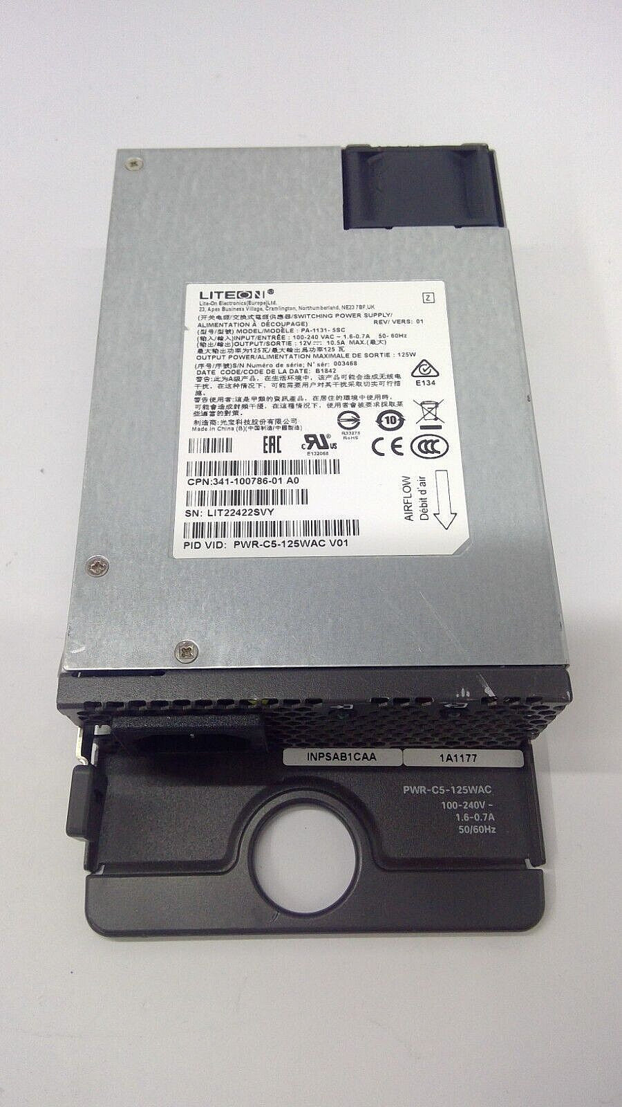 Cisco PWR-C5-125WAC Catalyst 9200 Series 125W AC Switch Power Supply