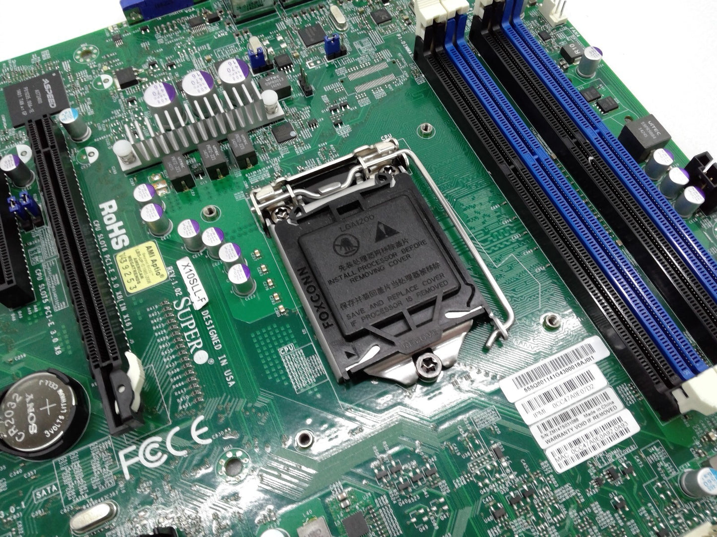 Supermicro X10SLL-F Server motherboard LGA 1150 Intel C222 DDR3 Micro ATX