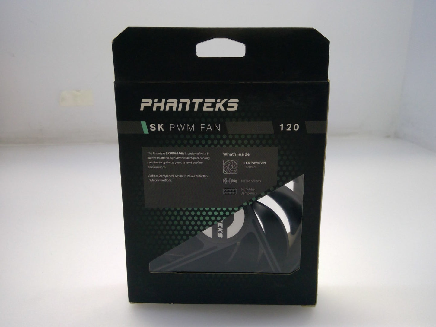 Phanteks SK 120 Black PWM Fan - 120mm  9 Blades PH-F120SK_BBK_PWM