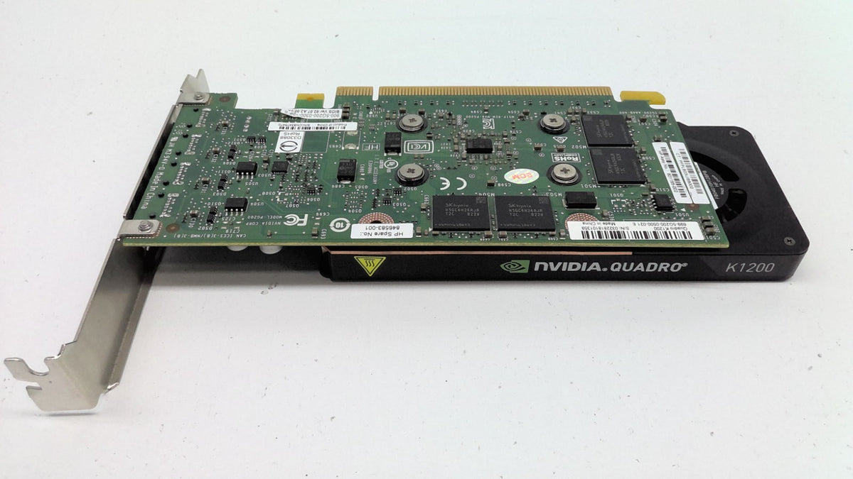 HP Nvidia Quadro K1200 4GB 4x DP PCI-e x16 801195-002 846583-001 High Bracket
