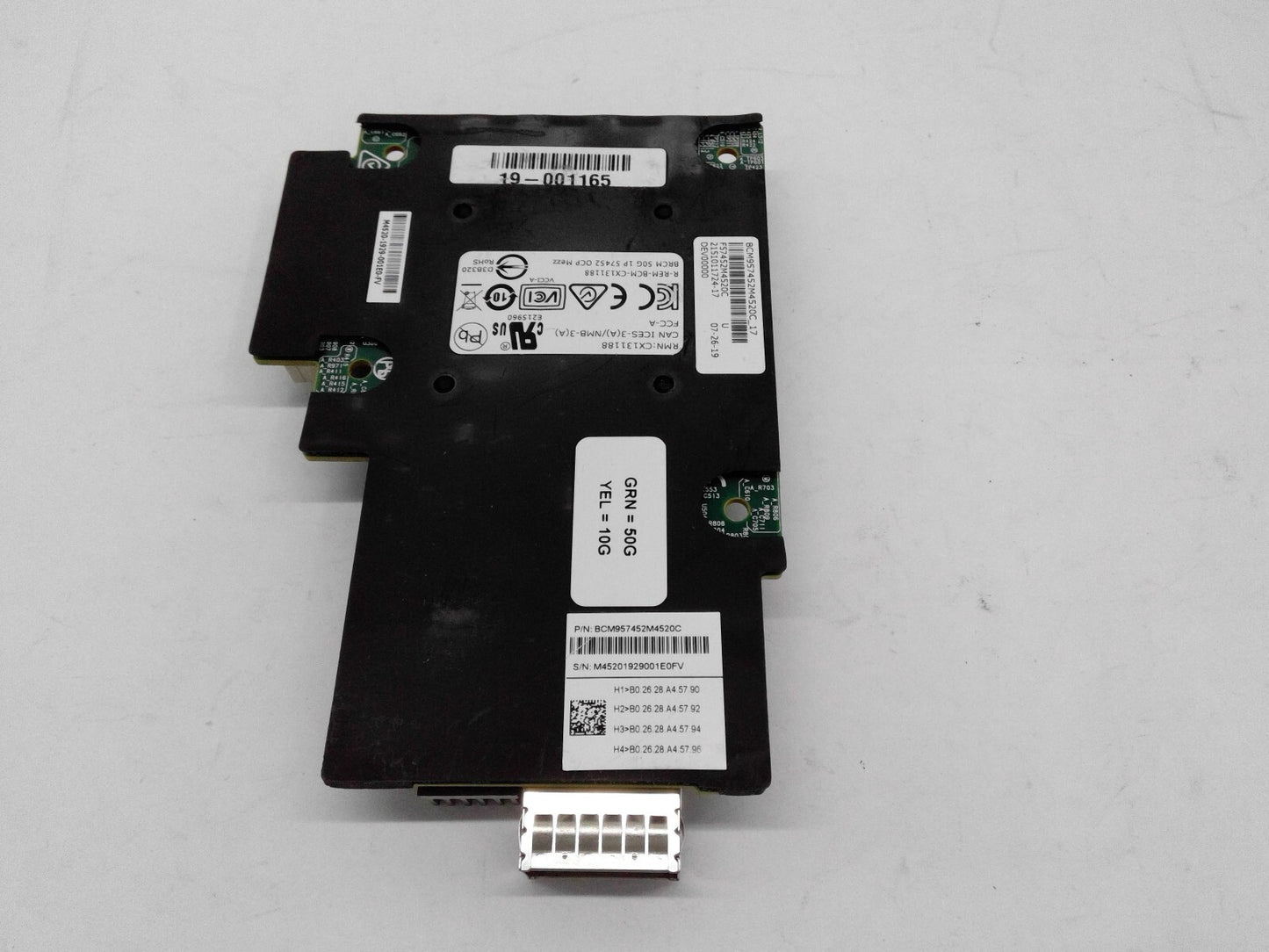 Broadcom 1 port BCM 57452 10GbE / 50G OCP mezzanine Card CX13188 BCM957452M4520C