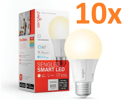 10x - SENGLED Smart Light Bulb Works w/ Alexa Google SmartThings Wink E11-G13W
