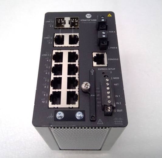 Allen-Bradley 1783-CMS10B A Stratix 5200 10 Port Industrial Ethernet Switch