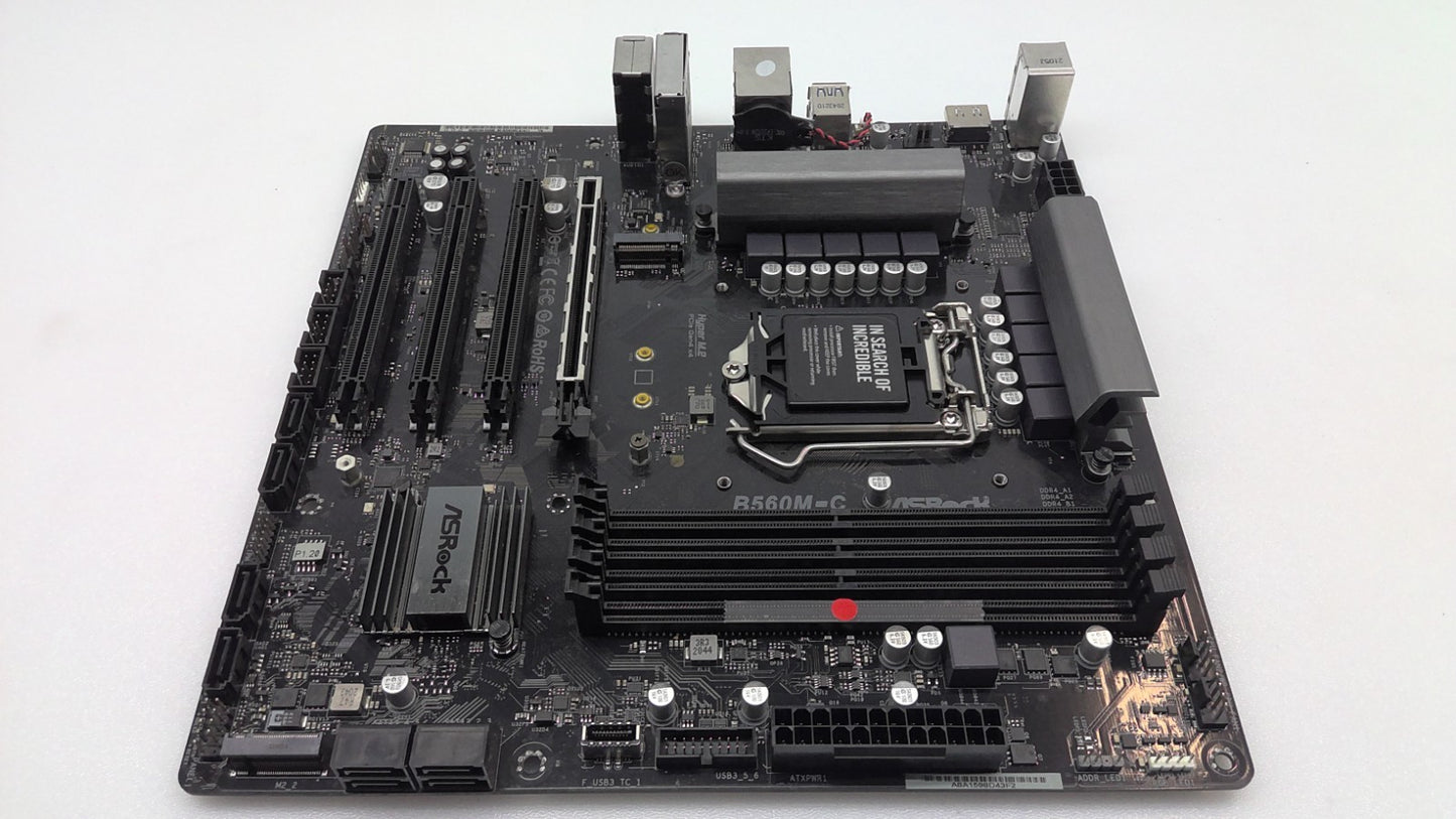 ASRock B560M-C Motherboard DDR4 LGA1200 Micro ATX No WiFi Card*Read*
