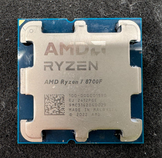 AMD Ryzen 7 8700F Desktop Processor 4.1GHz, 8-Core, 16-Thread Socket AM5 Tested