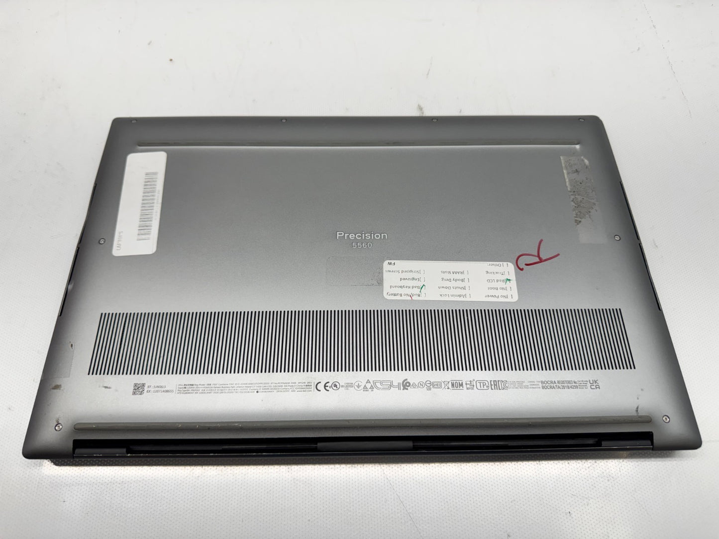 Dell Precision 5560 15.6" Intel i7-11850H@2.5GHz 32GB 512GB A2000 W/AC *READ*