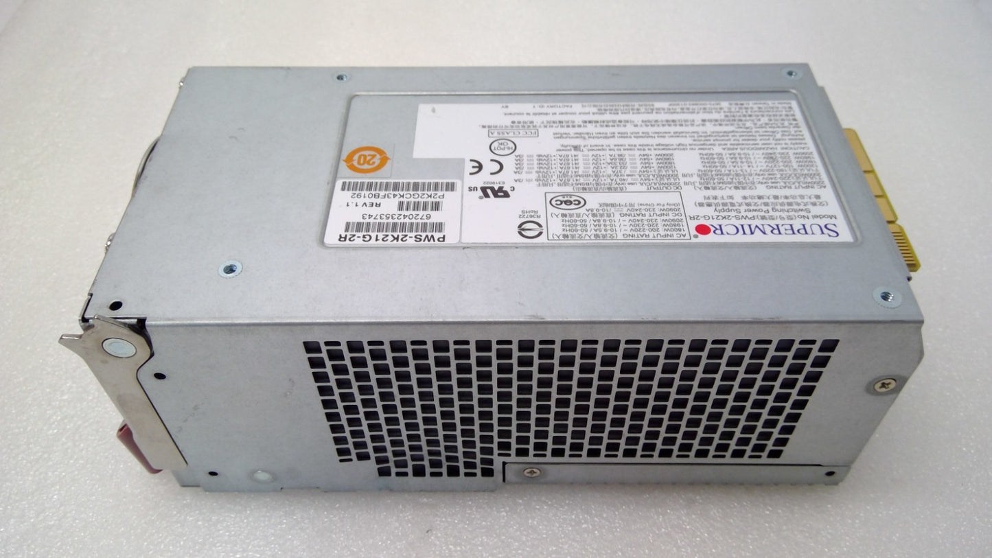SUPER MICRO PWS-2K21G-2R 2090W SWITCHING POWER SUPPLY *READ*