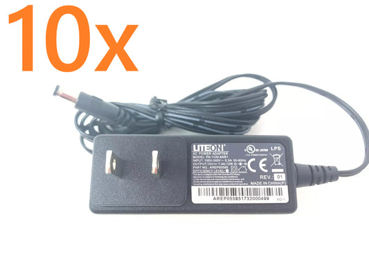 Lot of 10 - Liteon 12V 1A  AC Power Adapter PA-1120-8AR1 100-240V Charger