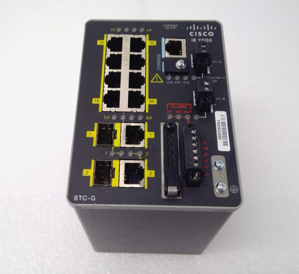 Cisco IE-2000-8TC-G-E Industrial Ethernet Switch 2000 Series * No rear cover*