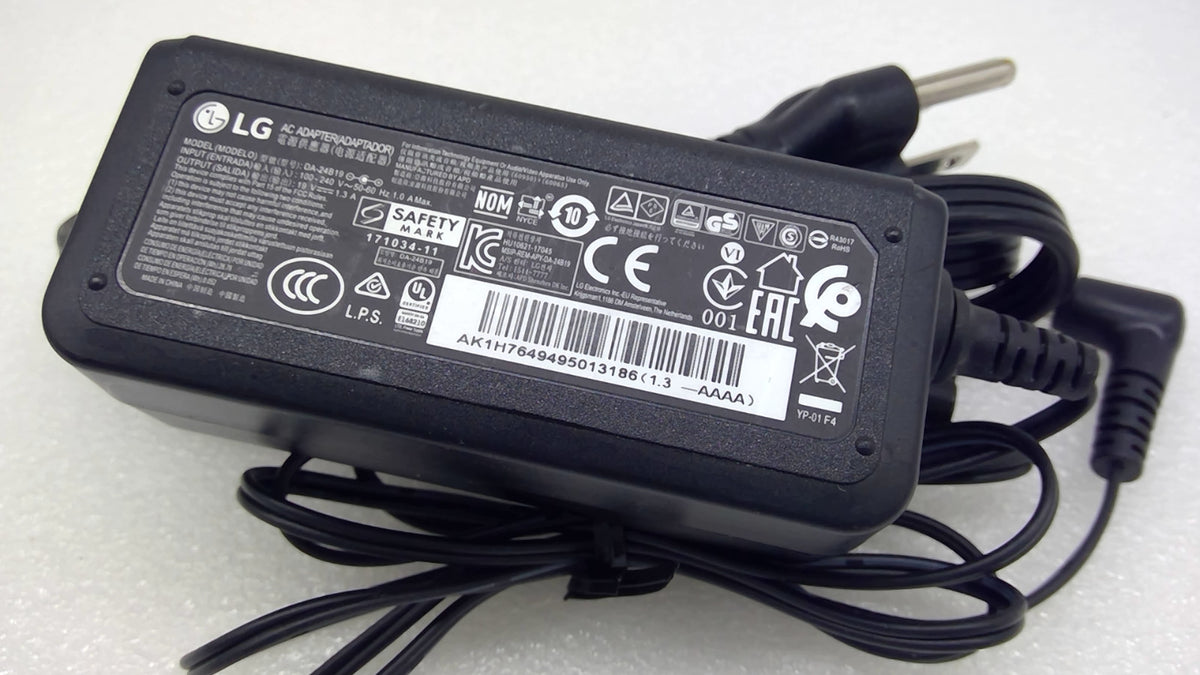 Genuine LG DA-24B19 19V 1.3A 25W AC Adapter Monitor Power Supply w/ Cord