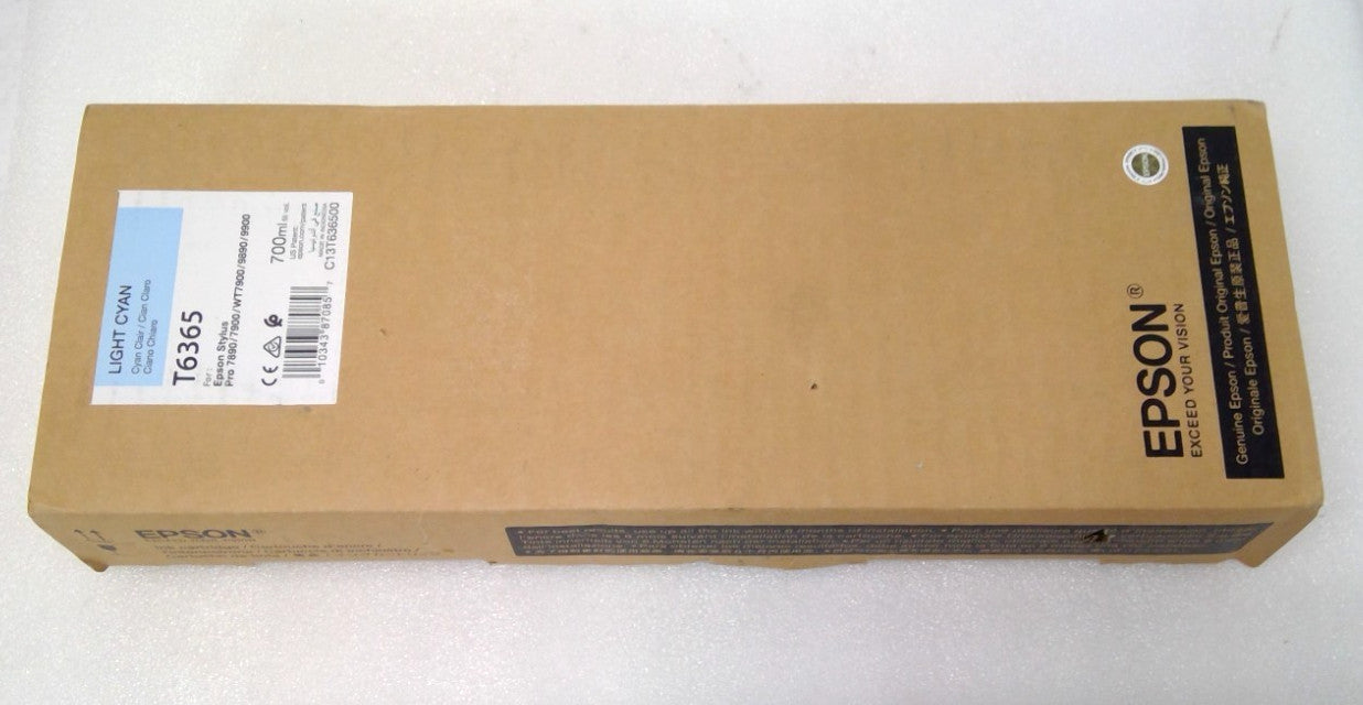 Genuine Epson T6365 Light Cyan Ink Cartridge Pro 7900 9900