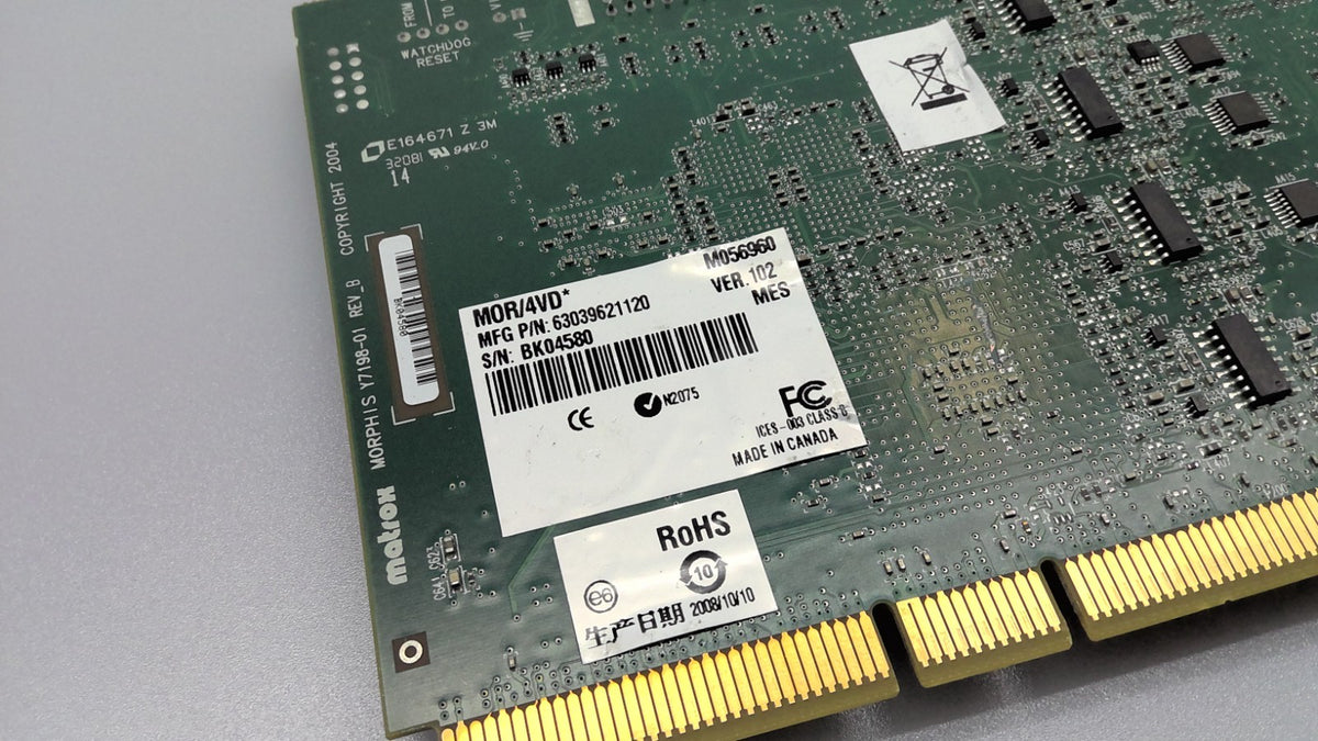 MATROX MORPHIS Y7198-01 REV B MOR/4VD Capture card pci-x4-channel