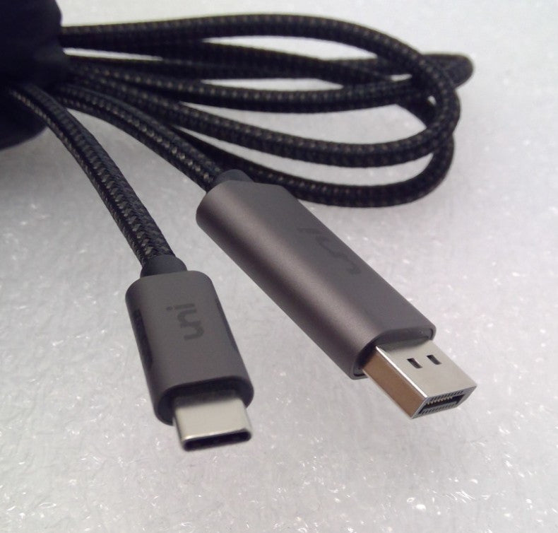 NEW UNi USB Type-C to DisplayPort DP Adapter (M/M) USB-C to Display Port 6ft