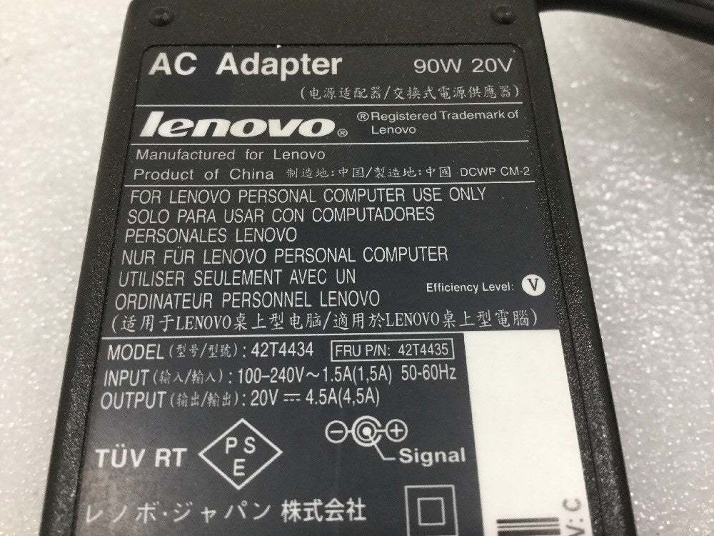 Genuine OEM Lenovo 90W 20V-4.5A Laptop AC Power Adapter T410 T420 T510 T520 T60