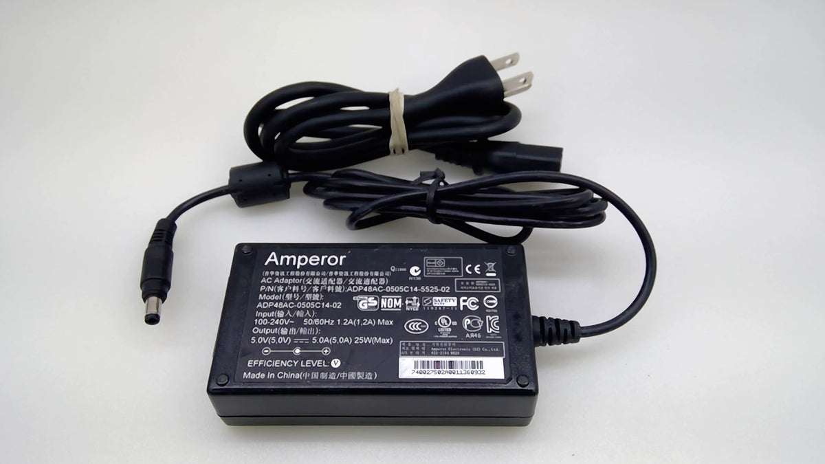 AMPEROR ADP48AC Series 5V 5A 25W AC Adapter 5.5x2.5mm 5525-02