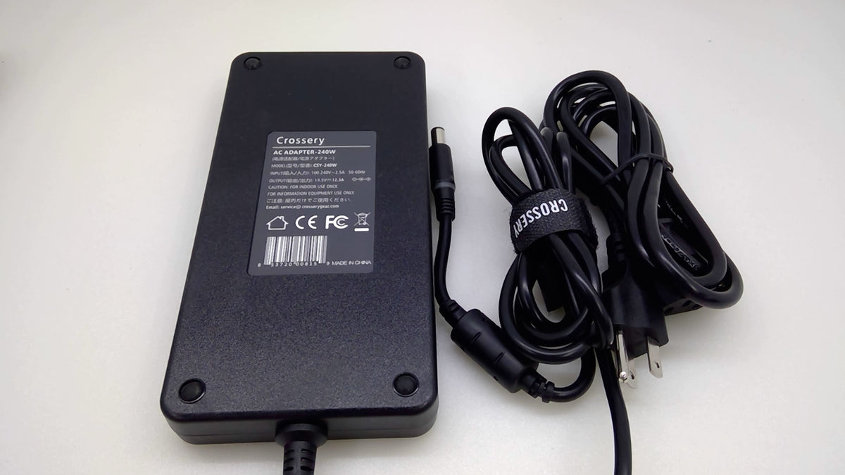 Crossery CSY-240W 240W AC Adapter for Dell Alienware 19.5V 12.3A 7.4x5.0mm