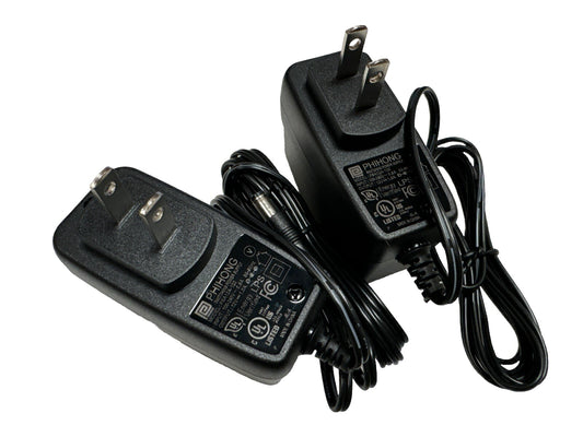 Lot of 2 - PHIHONG Universal 12V 1A AC Power Supply Adapter Charger PSA12A-120