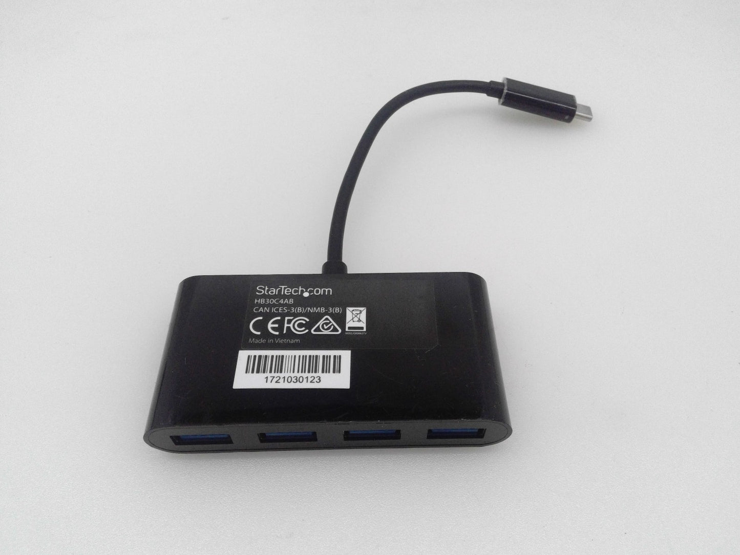 StarTech HB30C4AB USB C Hub - 4 Port USB C to USB-A (4x) - Bus Powered USB Hub