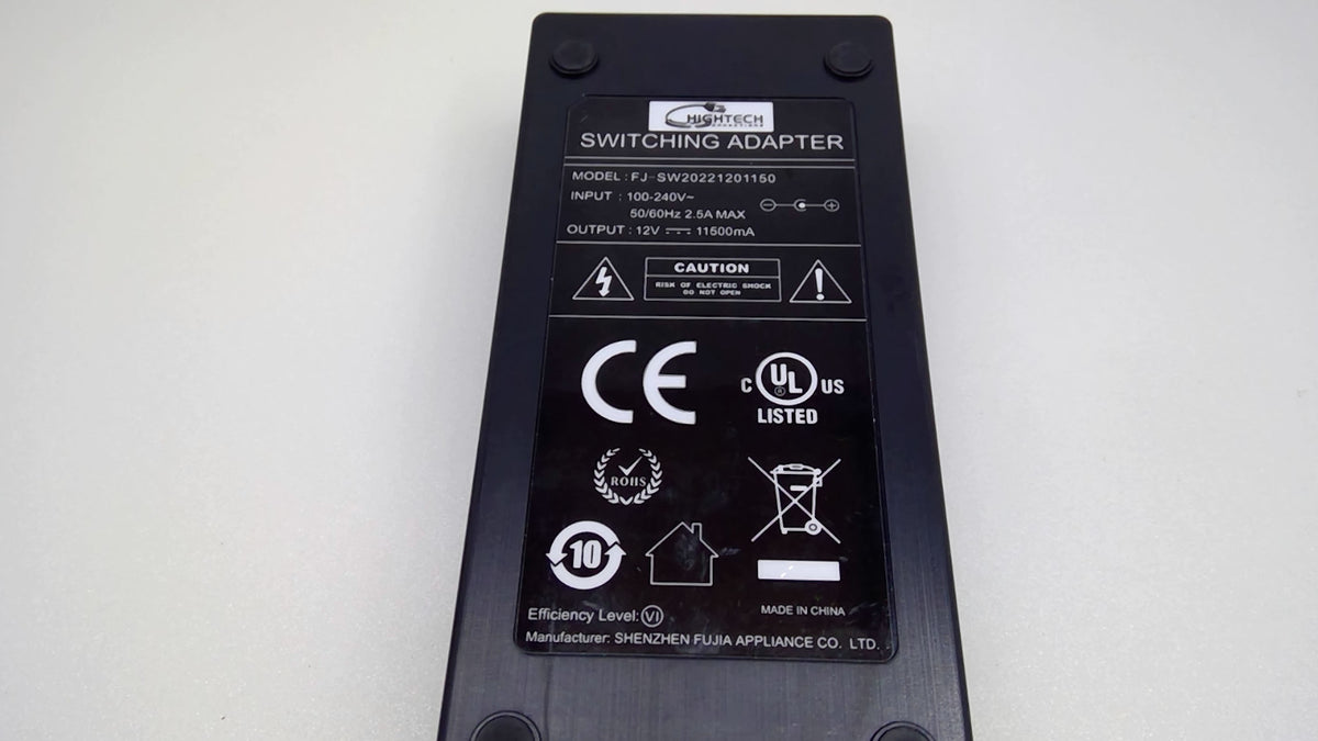 HighTech Connection FJ-SW20221201150 12V 11.5A 138W Switching AC/DC Adapter