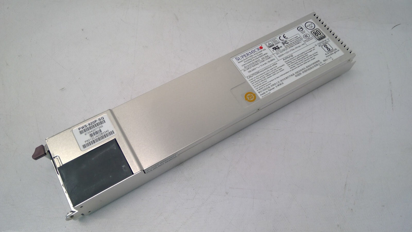 SuperMicro PWS-920P-SQ 80 Plus Platinum 920W Power Supply