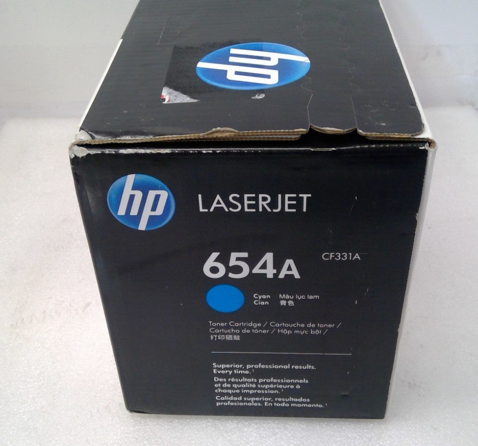 Brand New HP 654A Cyan Toner Cartridge (CF331A)