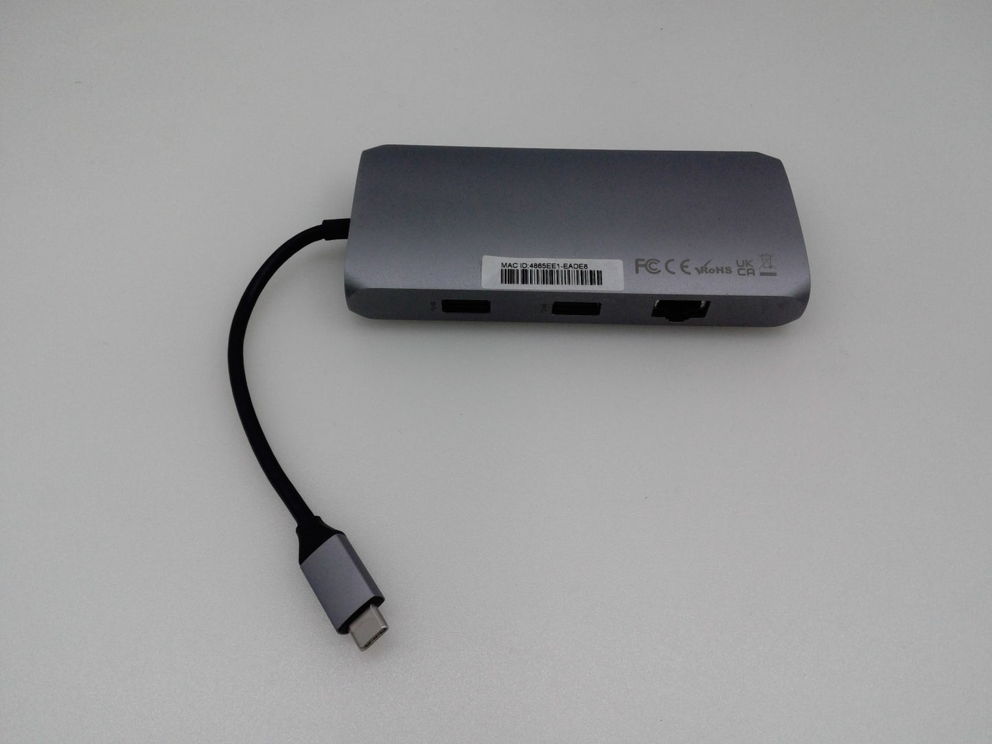 Satechi 4K Ethernet Type-C Adapter Multi-Port Aluminum Hub Adapter (Space Gray)