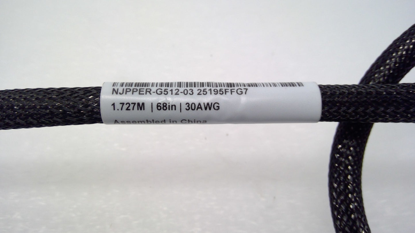 Amphenol 400G QSFP-DD to QSFP-DD Passive DAC Cable 30AWG 1.727m NJPPER-G512-03