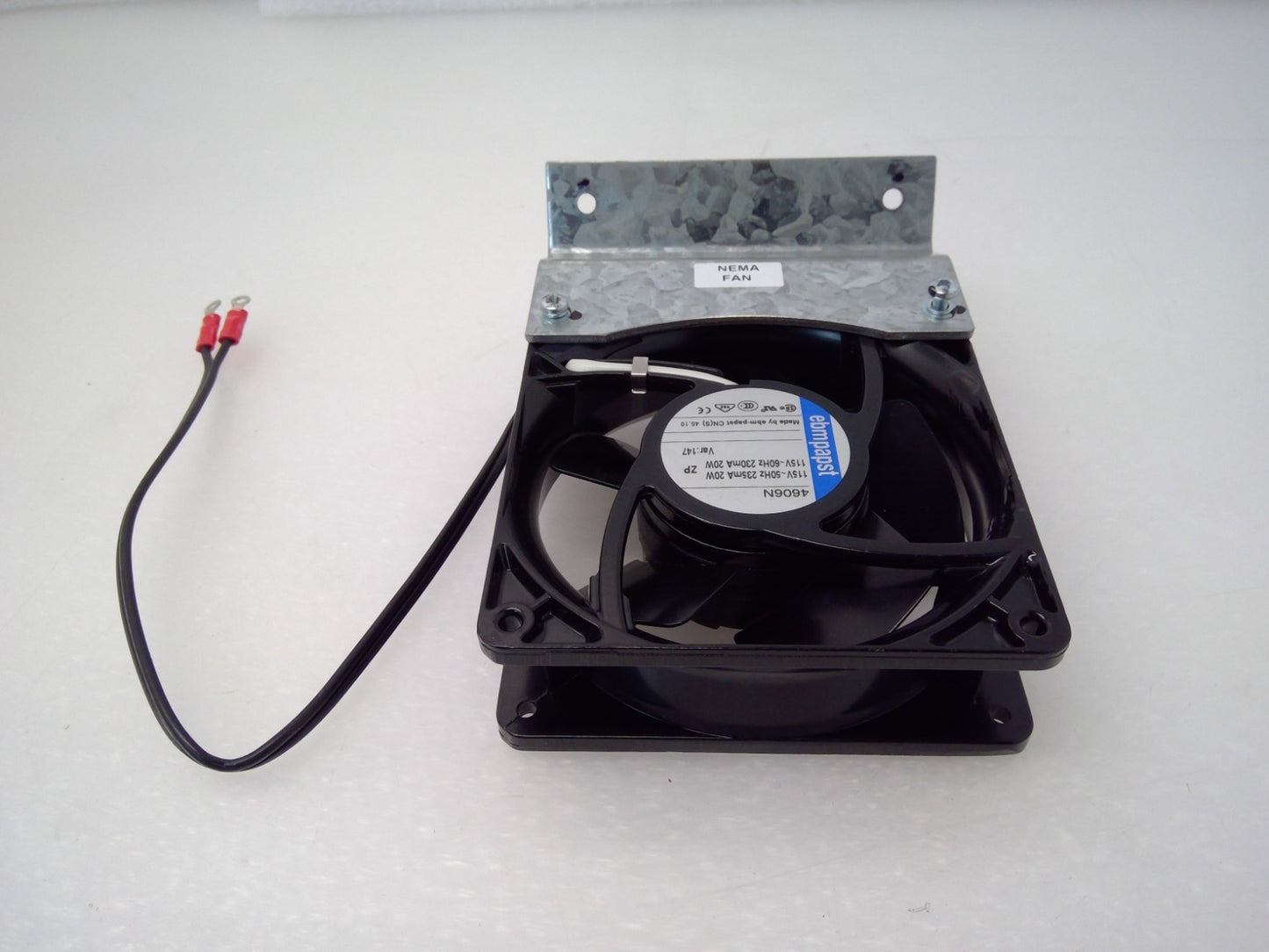 Ebmpapst 4606N 115V 50/60Hz 235mA 20W Electronic Component Fan W/bracket/Cable