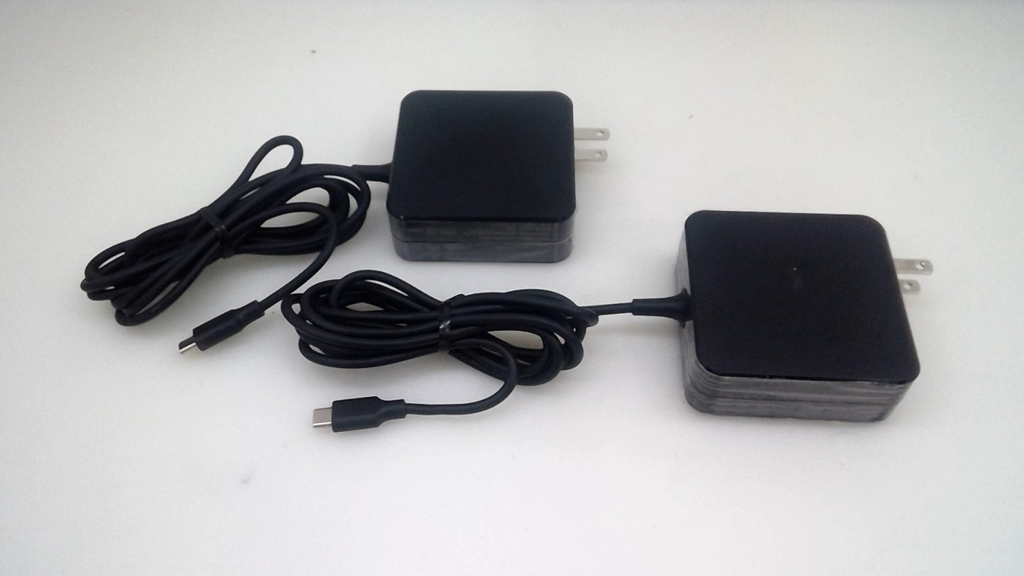 2X 65W Fast PD Charger USB C/Type C Adapter For Laptop Macbook Pro HP Samsung