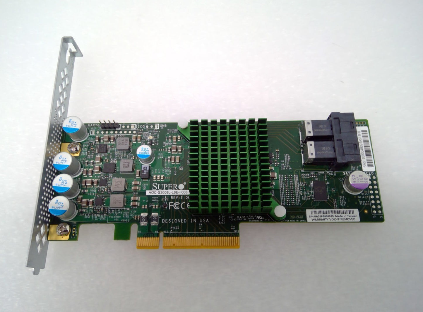 Supermicro AOC-S3008L-L8E-II008 SAS3 12Gbps 8-Port Internal PCI-e 3.0 Card