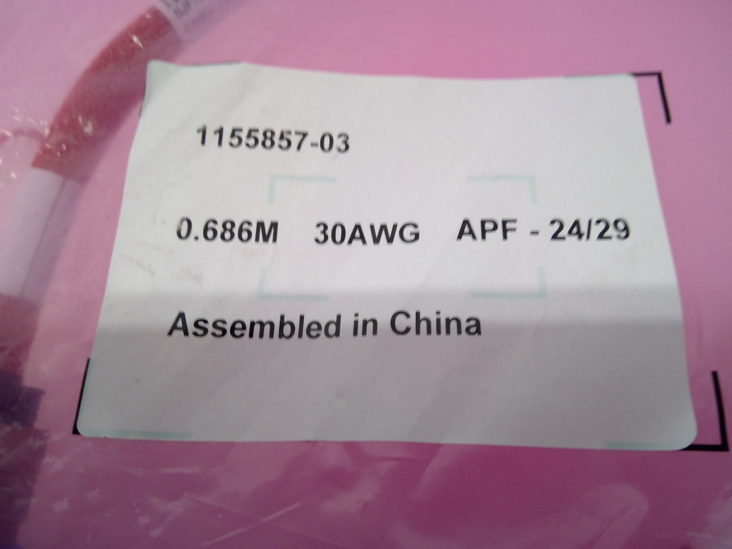 NEW Amphenol NJPPER-G507-03 800G OSFP TO OSFP DAC Cable 0.686M 30AWG 1155857-03
