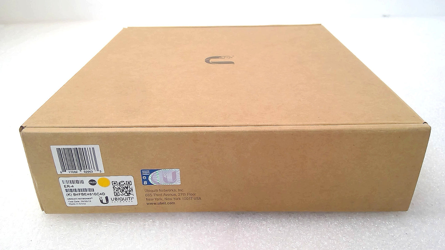 NEW Ubiquiti Networks EdgeRouter 4 ER-4 Black Wired Router 4-Port RJ-45 USB