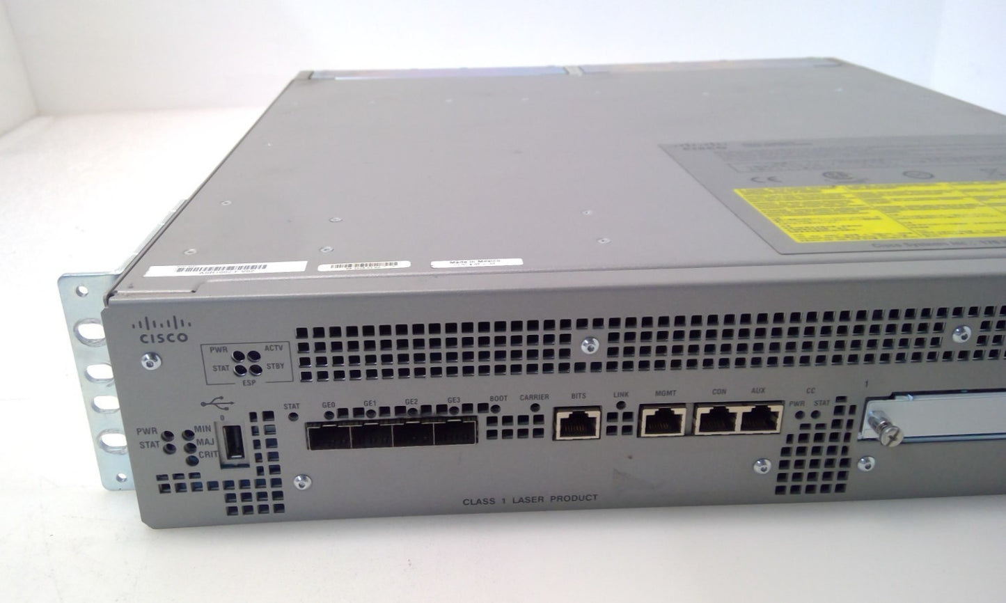 Cisco ASR1002-F with 4x GigE Ports Integrated ESP-2.5 RP1 SIP-10 Dual AC TESTED