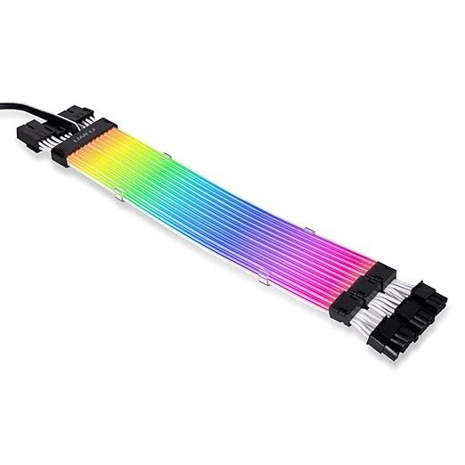 LIAN LI STRIMER PLUS V2 Triple 8 PIN Extension Light Cable PW12-PV2 Black Open B