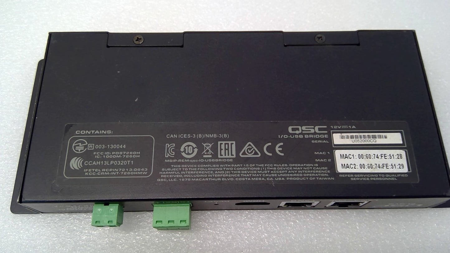 QSC Q-SYS I/O-USB Bridge Q-SYS AV Bridging Endpoint  LAN HDMI Audio Processor