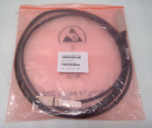 Amphenol FCI 3M 30 AWG DAC QSFP+ passive copper cable assembly 10093084-3030HFLF