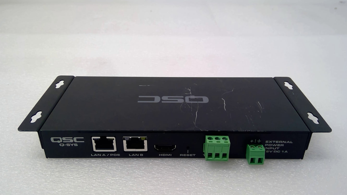 QSC Q-SYS I/O-USB Bridge Q-SYS AV Bridging Endpoint  LAN HDMI Audio Processor
