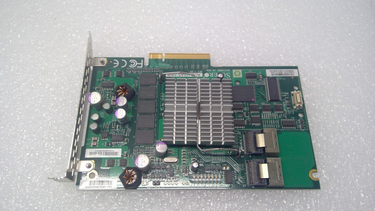 Supermicro AOC-USAS-S8IR 8-Port 3Gb/s SAS PCIe 533MHz RAID Controller