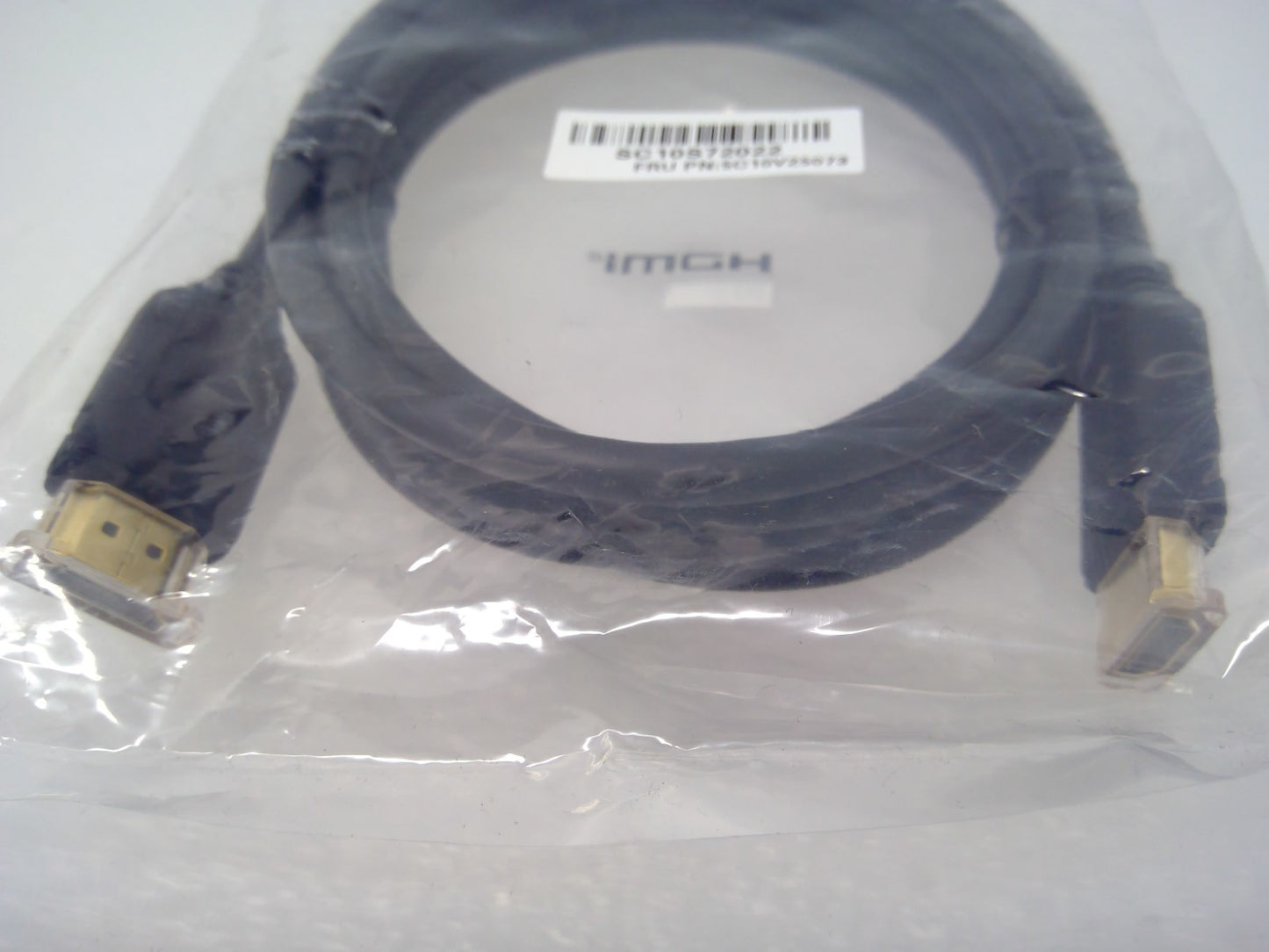 Lenovo Google Meet Serie Eins Raum Kits HDMI Ausgangskabel 5C10V25073 6ft Gold