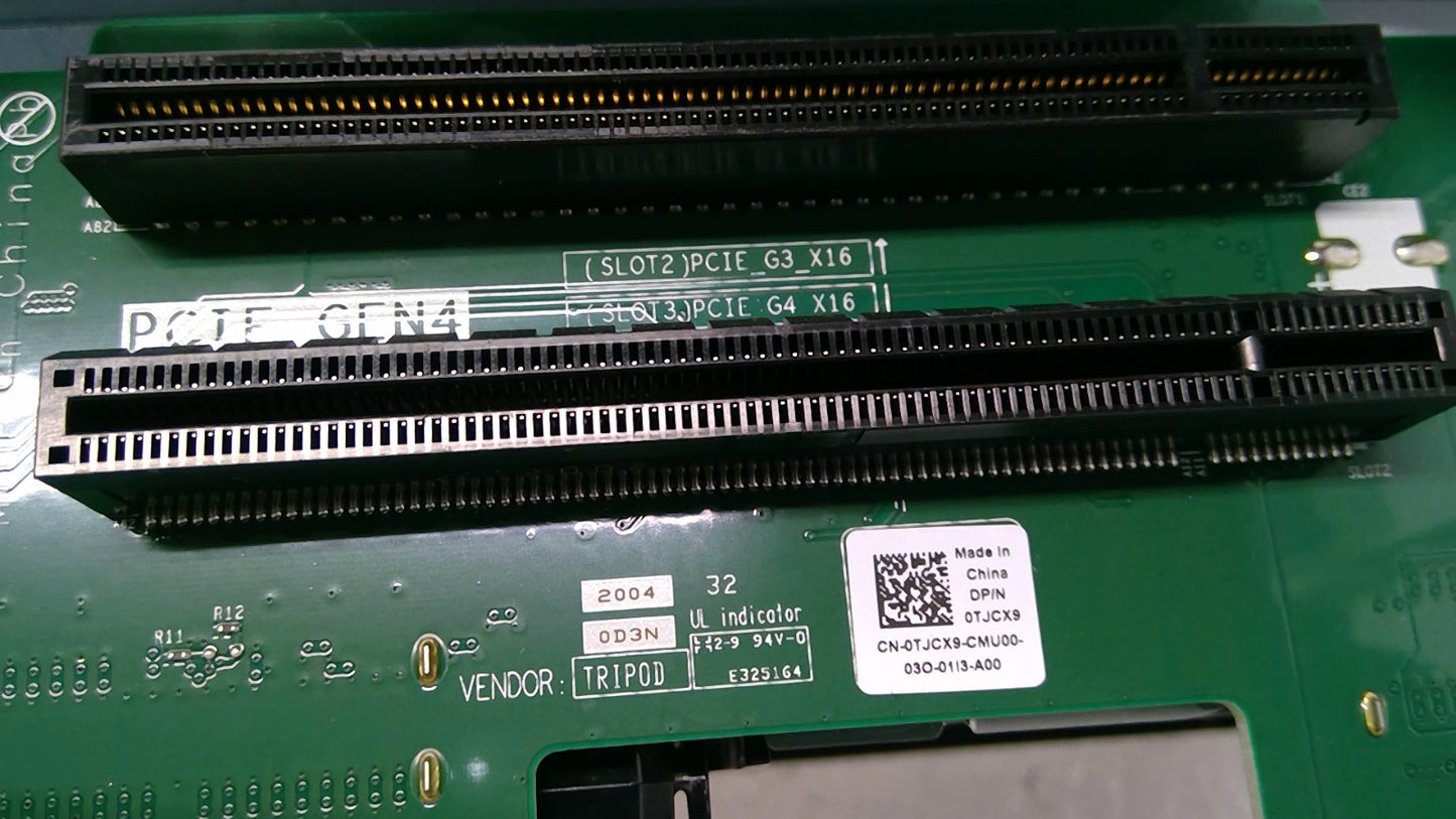 Dell PowerEdge R7515 Riser 1 Card 8PXM1 TJCX9 PCIe 4.0 x16 Full-Height FH