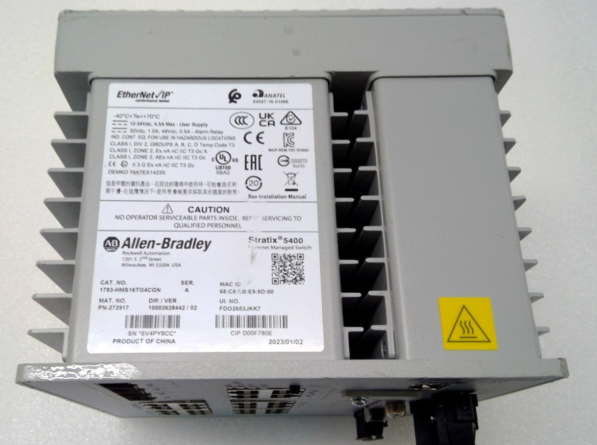 1783-HMS16TG4CGN Allen-Bradley Stratix 5400 managed industrial Ethernet switch