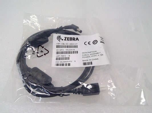 NEW Zebra CBL-DC-388A1-01 DC Line Cord- For TC70 MC3300 MC9300 Cradles