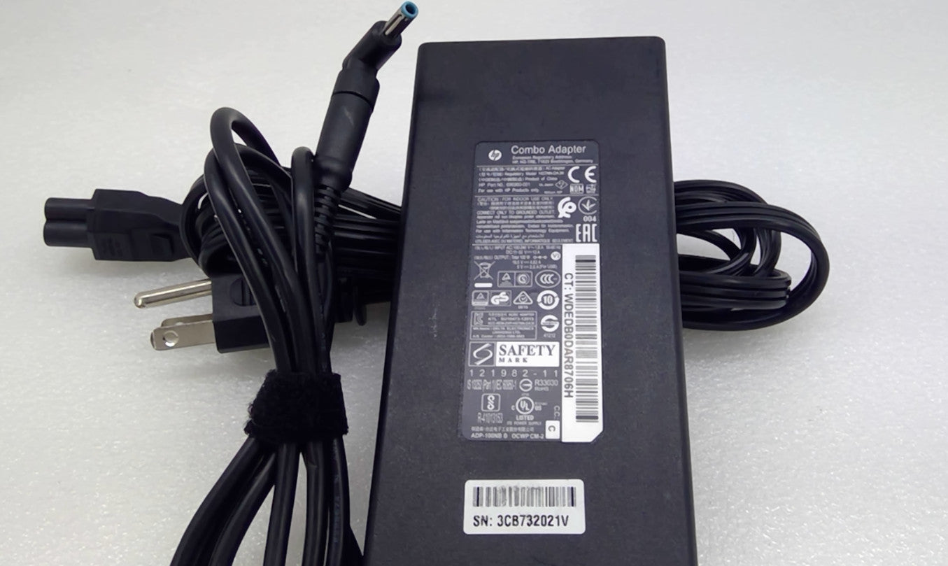 GENUINE HP 100W Slim Combo AC Adapter HSTNN-DA36 19.5V 4.62A 696960-001 Blue Tip