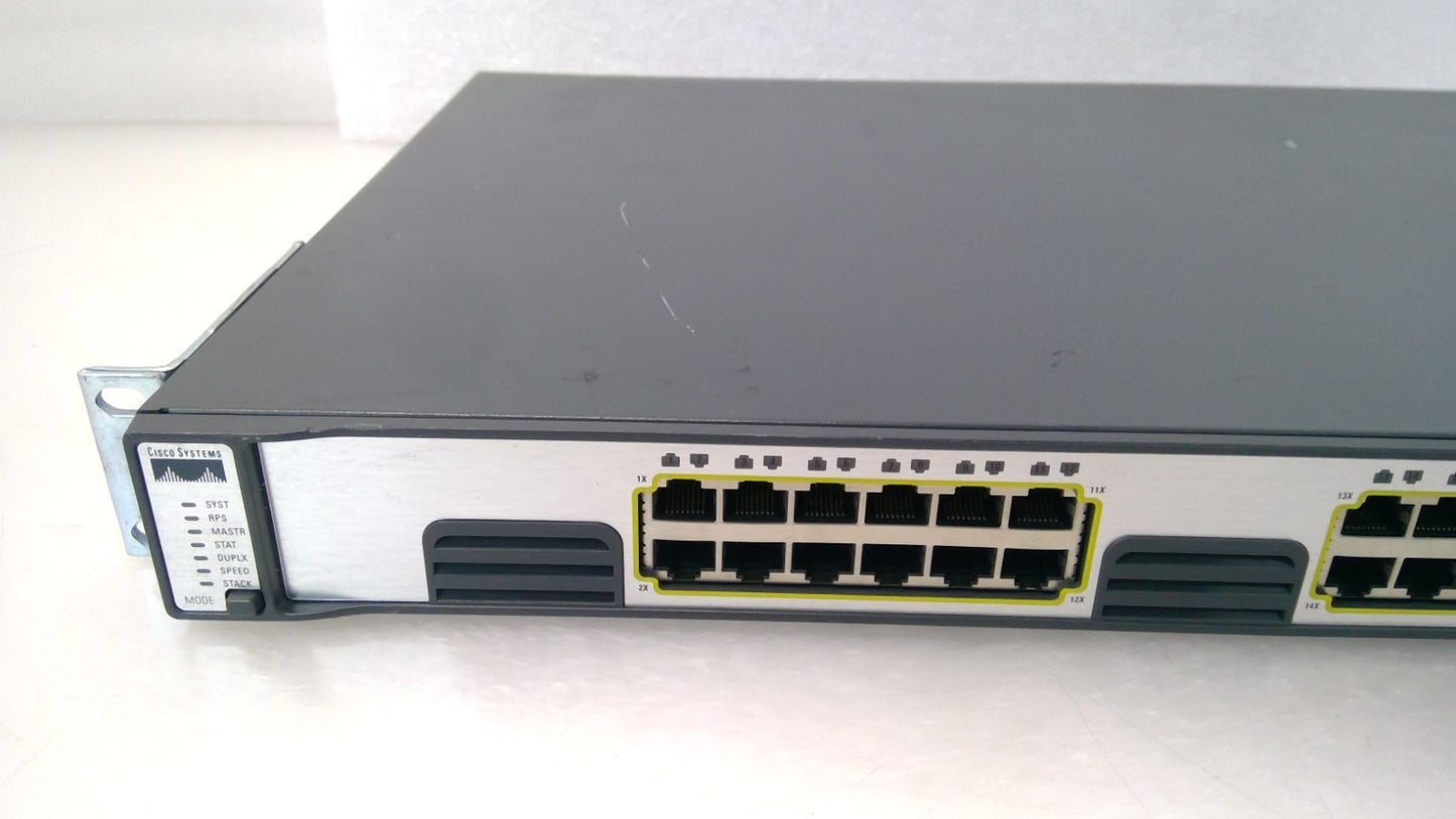 Cisco Catalyst WS-C3750G-24T-S 24 Port Managed Gigabit Ethernet Switch