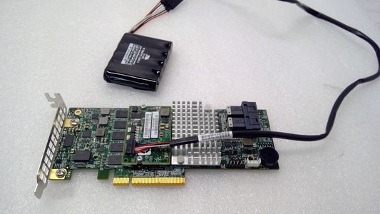 Supermicro AOC-S3108L-H8IR 8 Port 12Gbp PCI-e Raid Card w/Battery