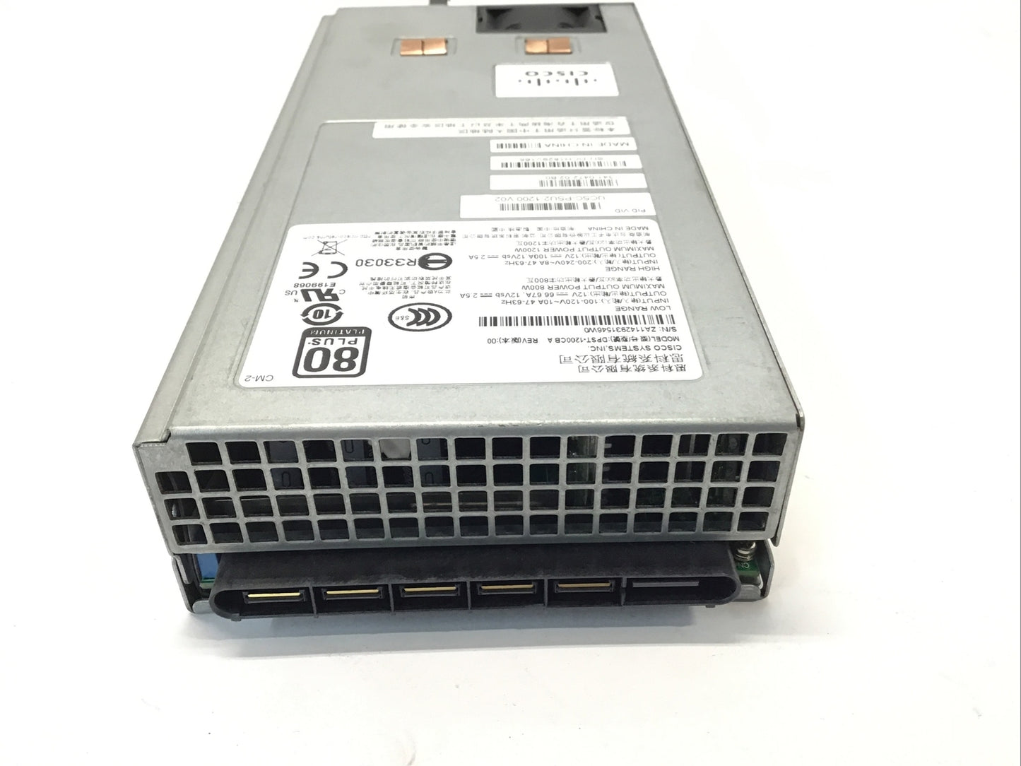 UCSC-PSU2-1200 V02 Cisco 1200W 80 Plus Platinum Hot-Swap Redundant Power Supply
